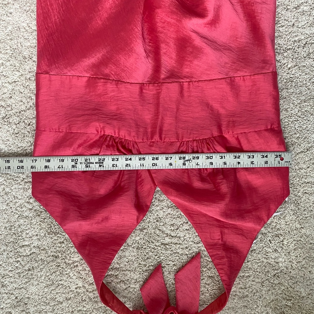 Wtoo by Watters & Watters Coral Halter Pink Dress - Picture 6 of 8